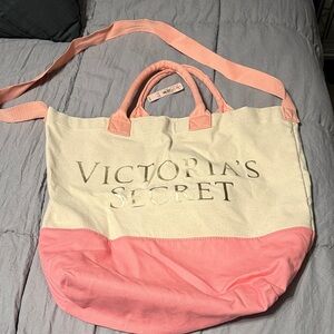 Victoria's Secret Pink and Cream Tote